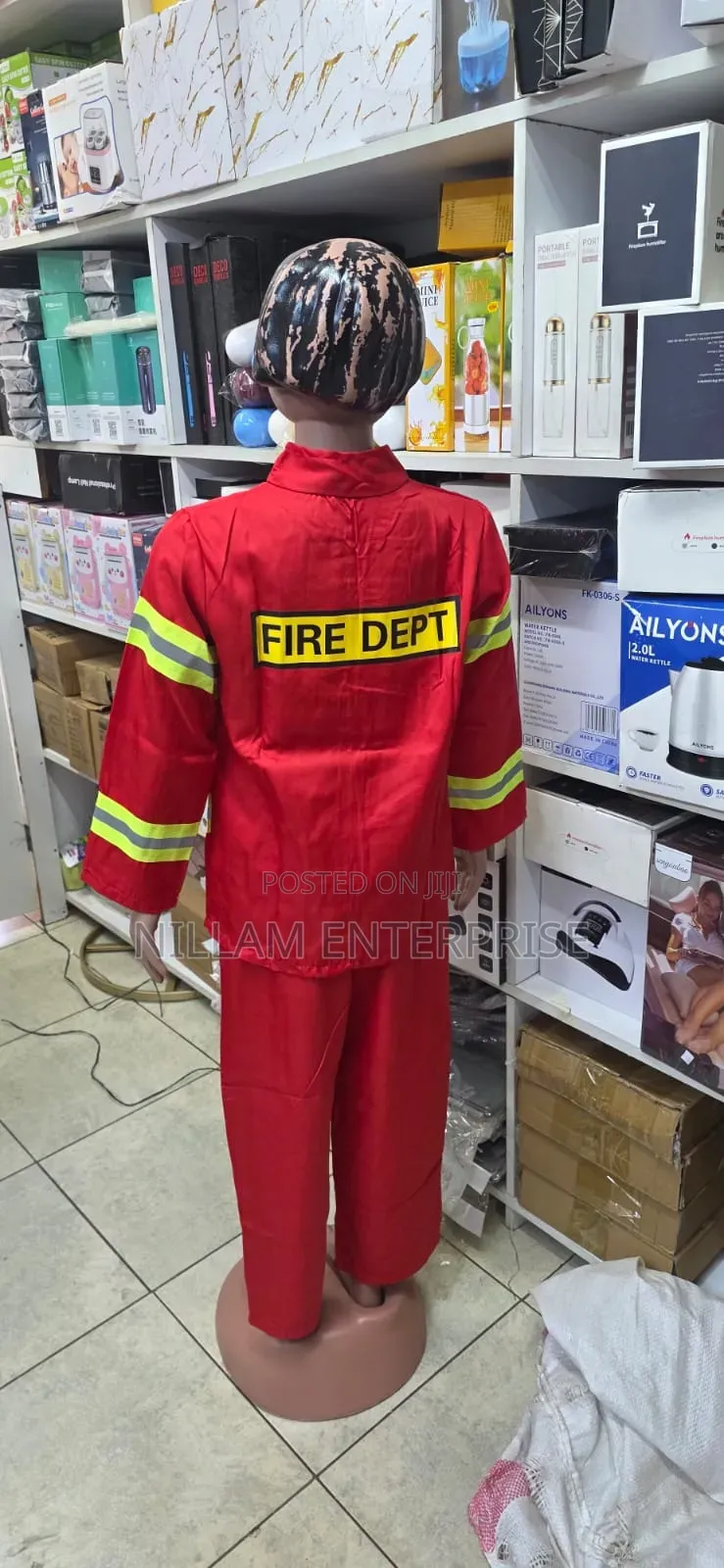 Professional Children Fireman Cosplay Costume*