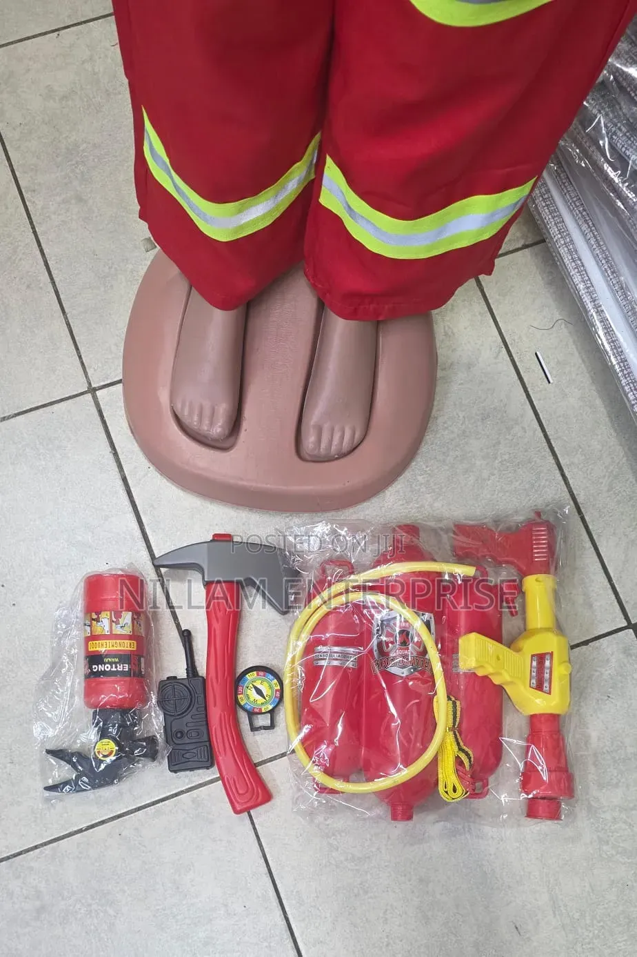 Professional Children Fireman Cosplay Costume*