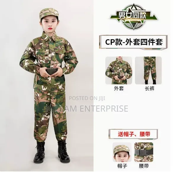 Kids Army Soldier Costume Set