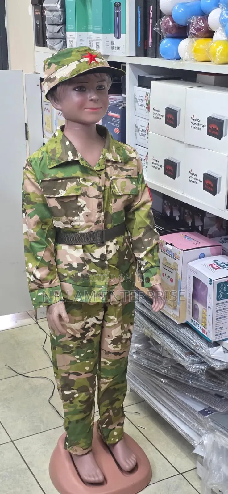 Kids Army Soldier Costume Set