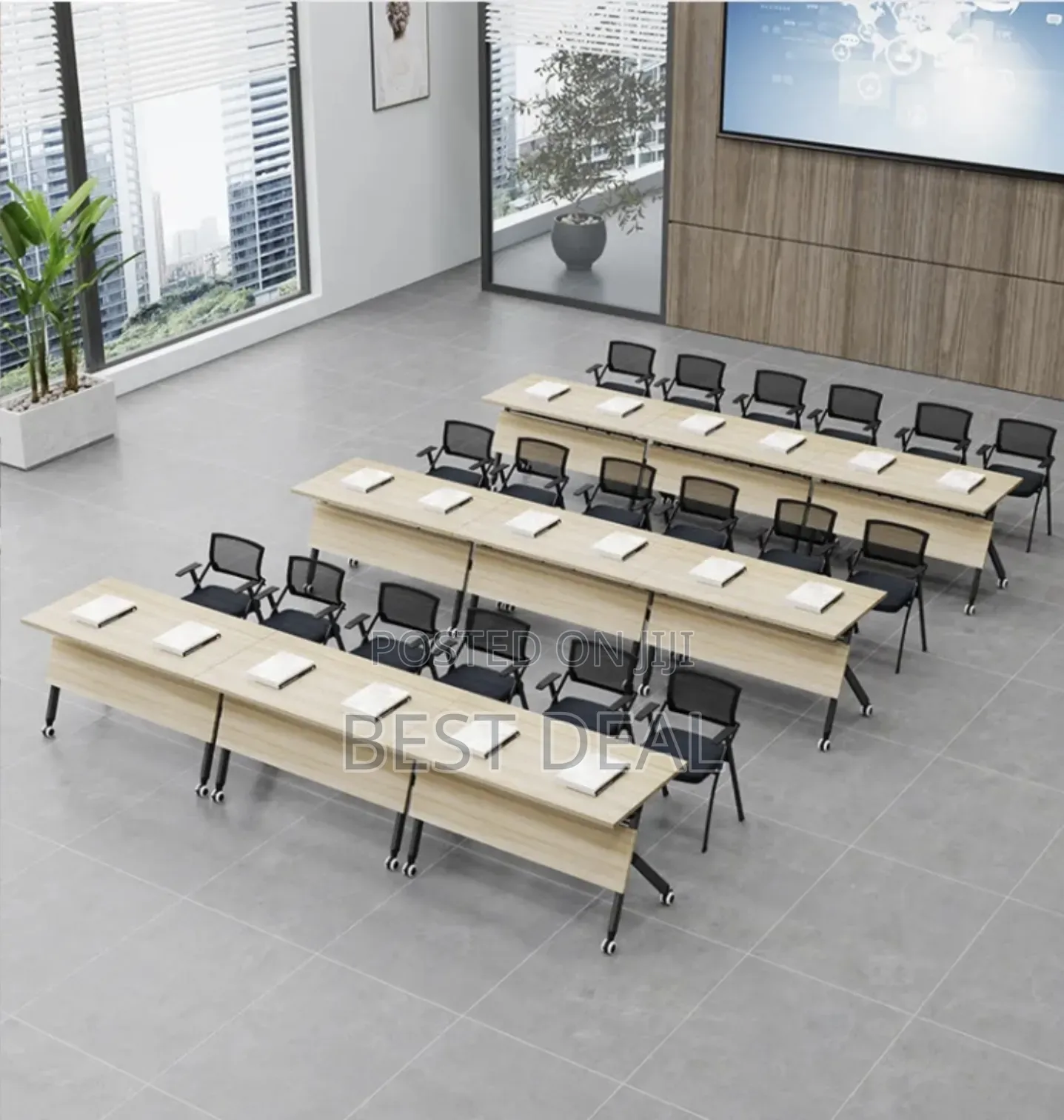 Foldable Brown Office Desk