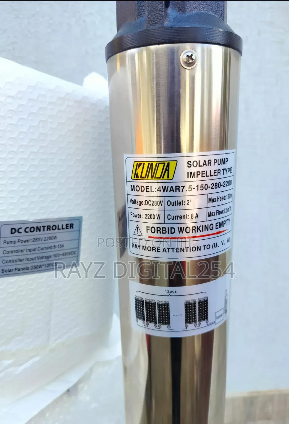 150m Solar Water Pump/Submersible Solar Pump 150mtrs