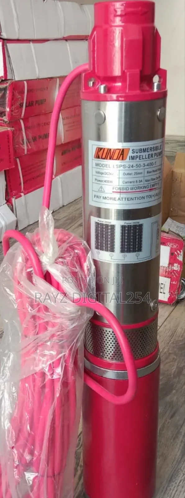 50mtrs Solar Pump/Submersible 50mtrs 400watts