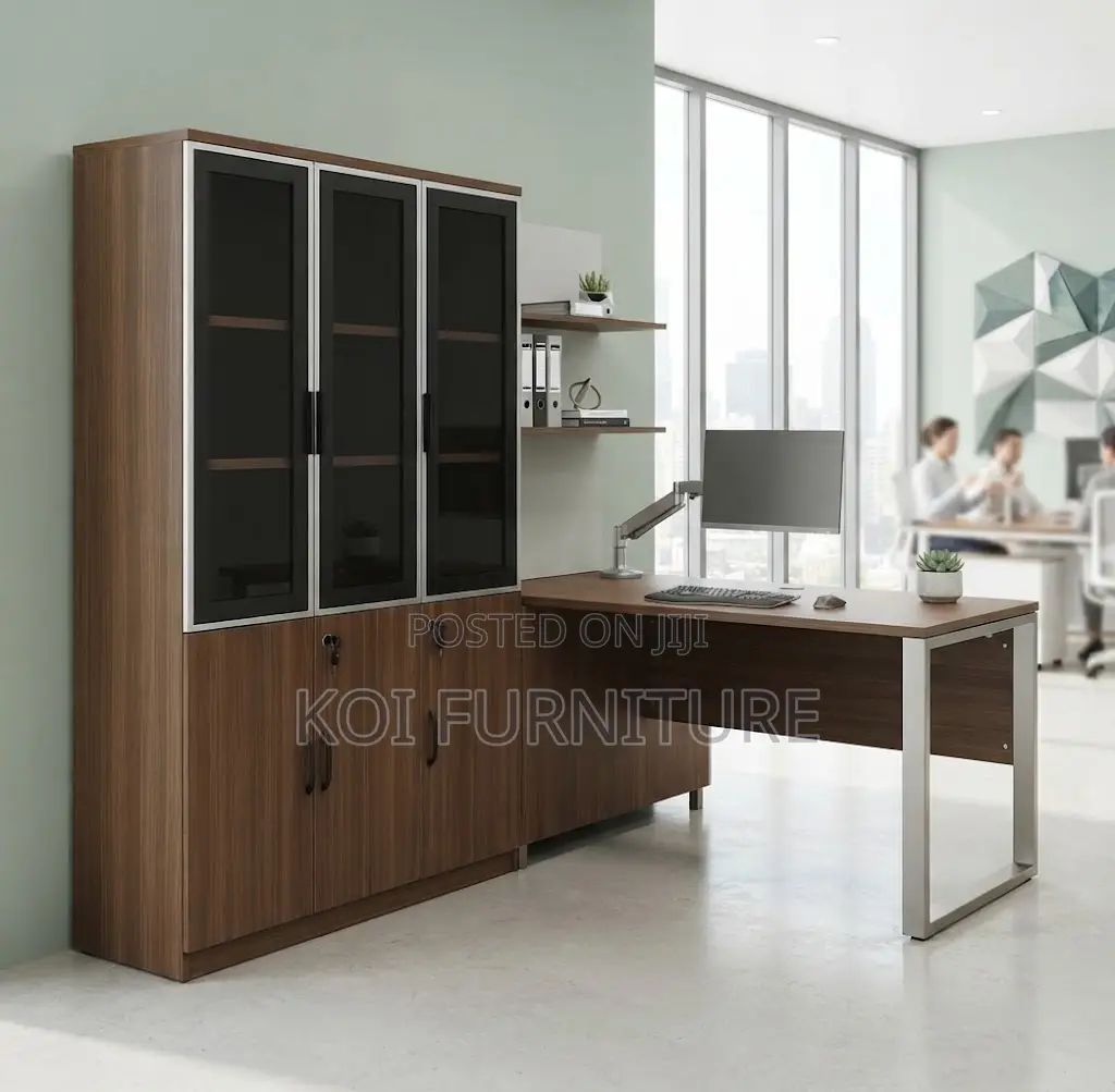 Office Cabinet; Three Doors With Key Lock Office Document Cabinet