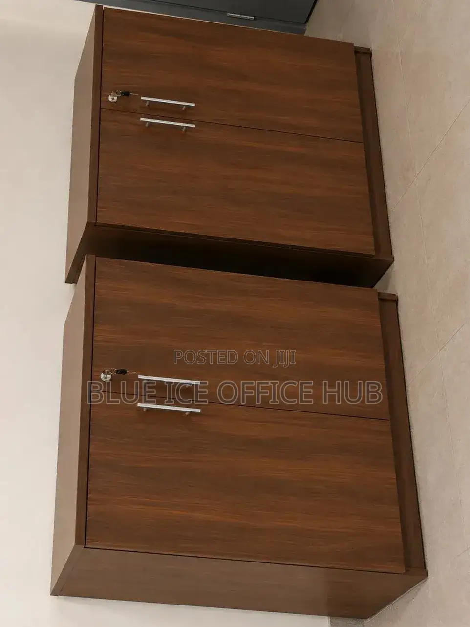 Lockable Wooden Filing & Document Cabinet