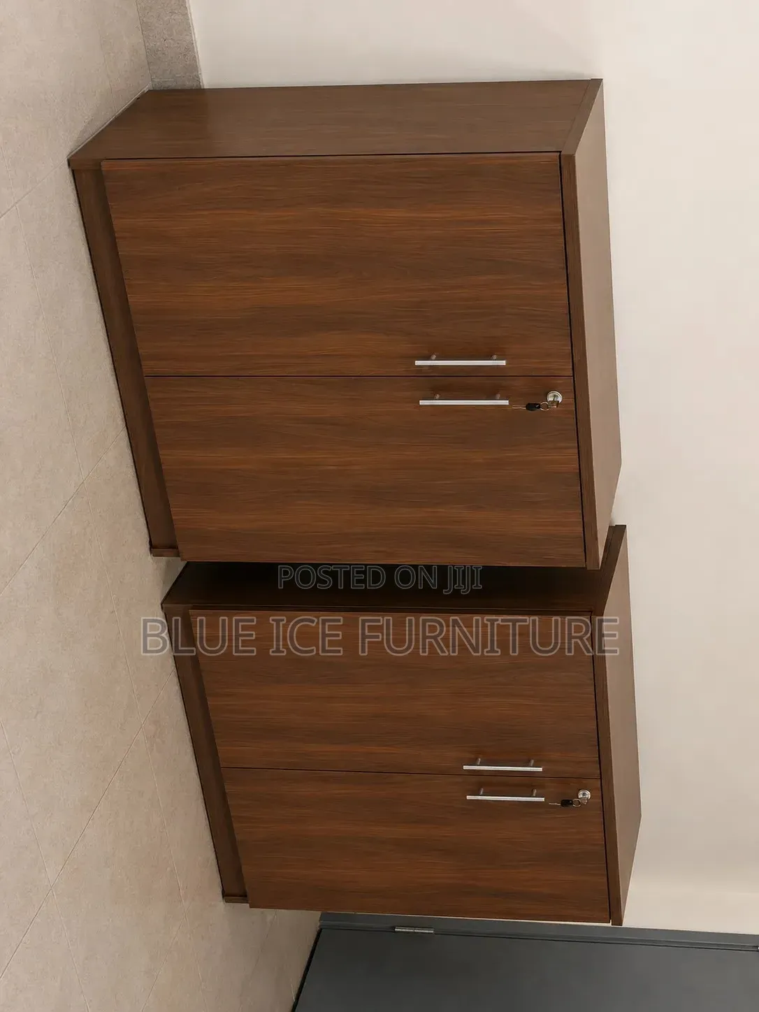 Lockable Wooden Filing & Document Cabinet