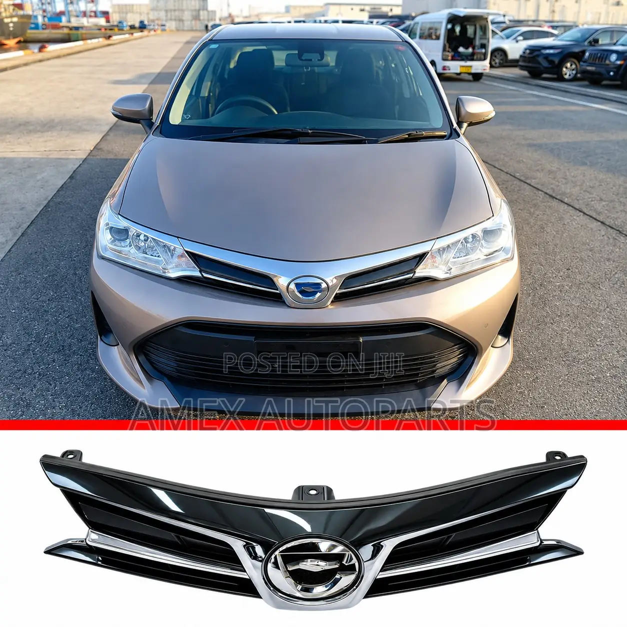 Front Grille Toyota Axio Fielder NKE 165 2017 Onwards
