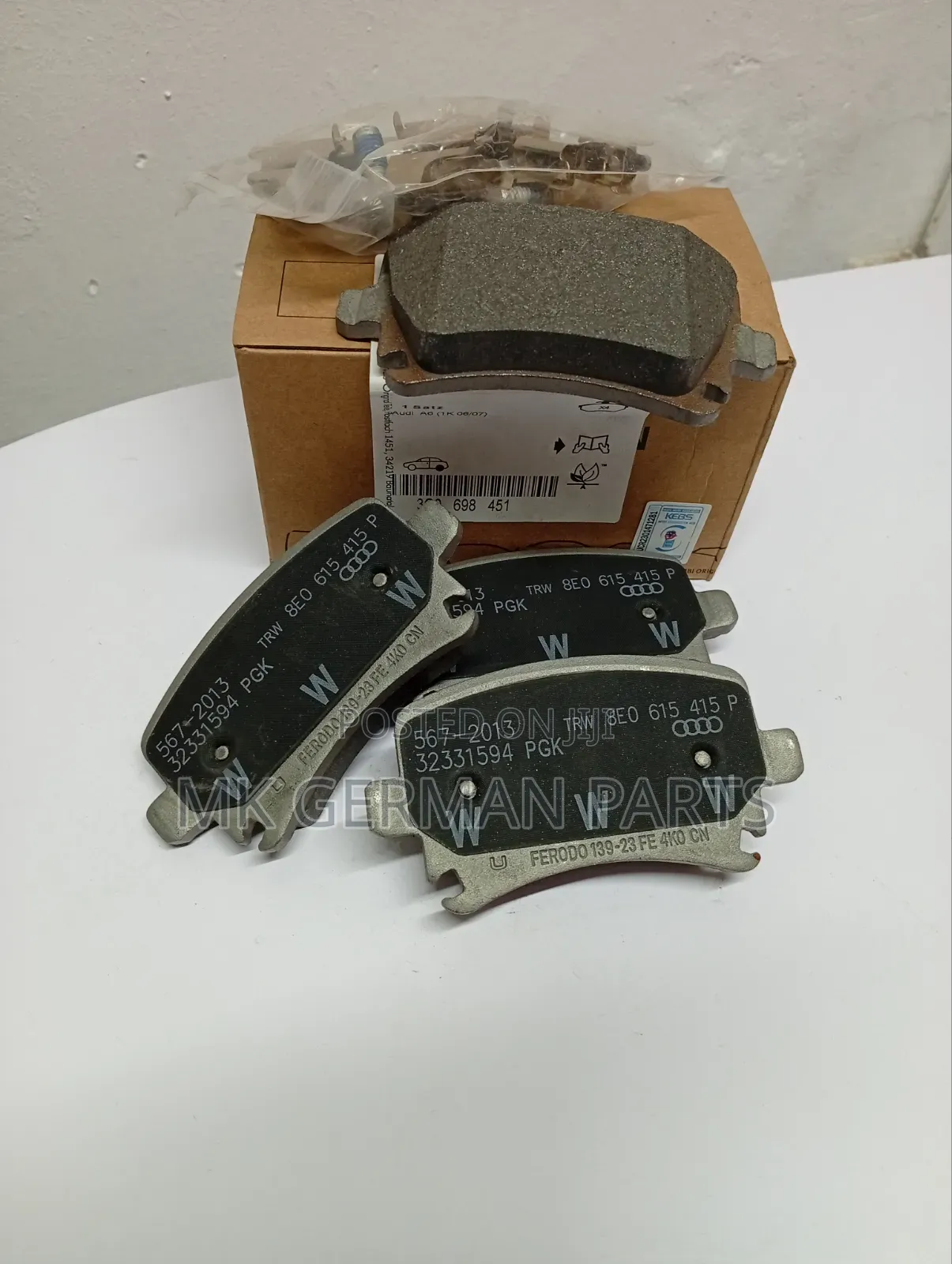 Genuine Rear Brake Pads for Vw Group.