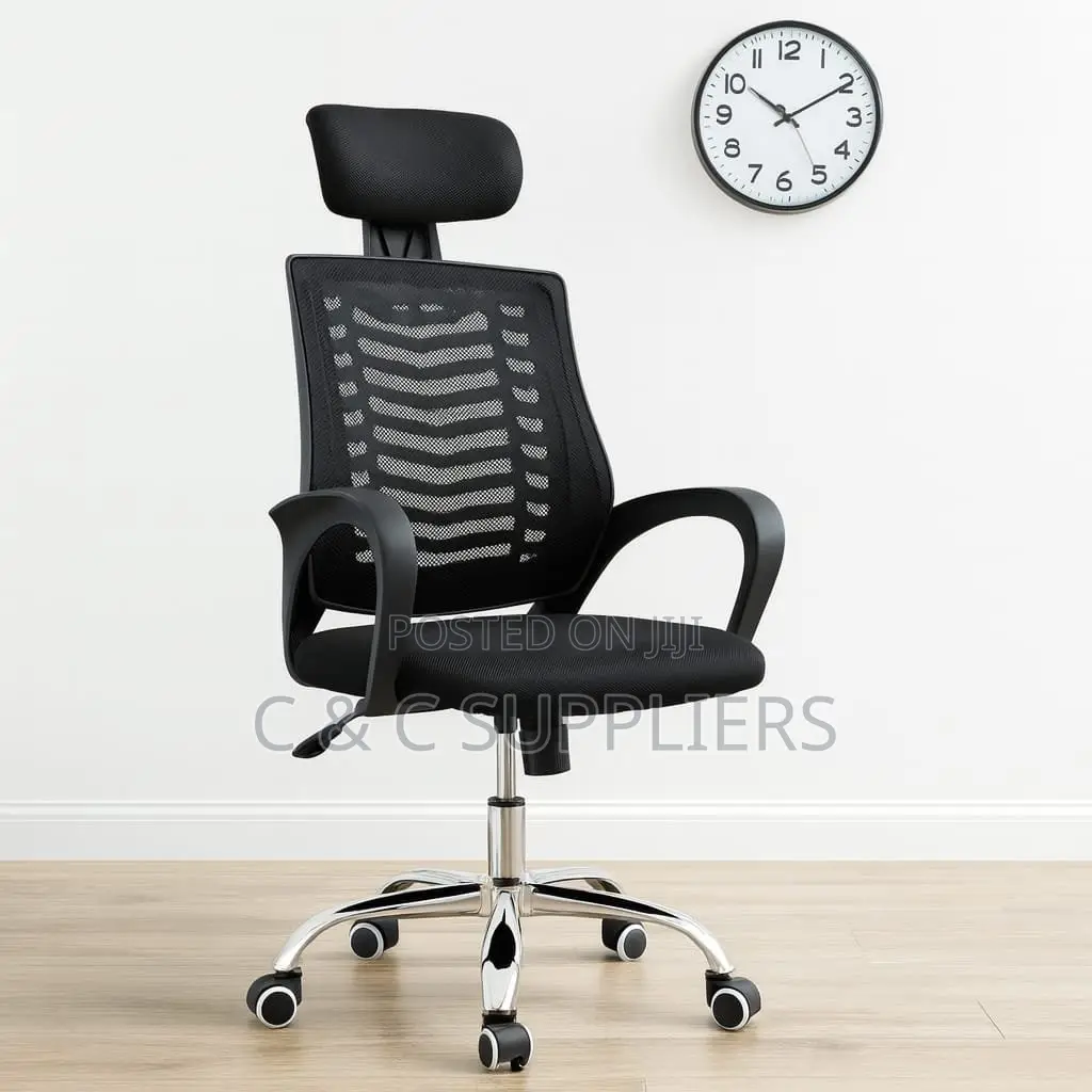 Head-Support Office Mesh Chair.