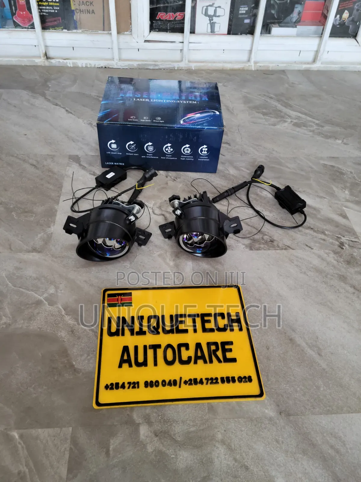 3 Inch Bi LED Fog Projectors 3 Laser 3 Color, Toyota Bracket