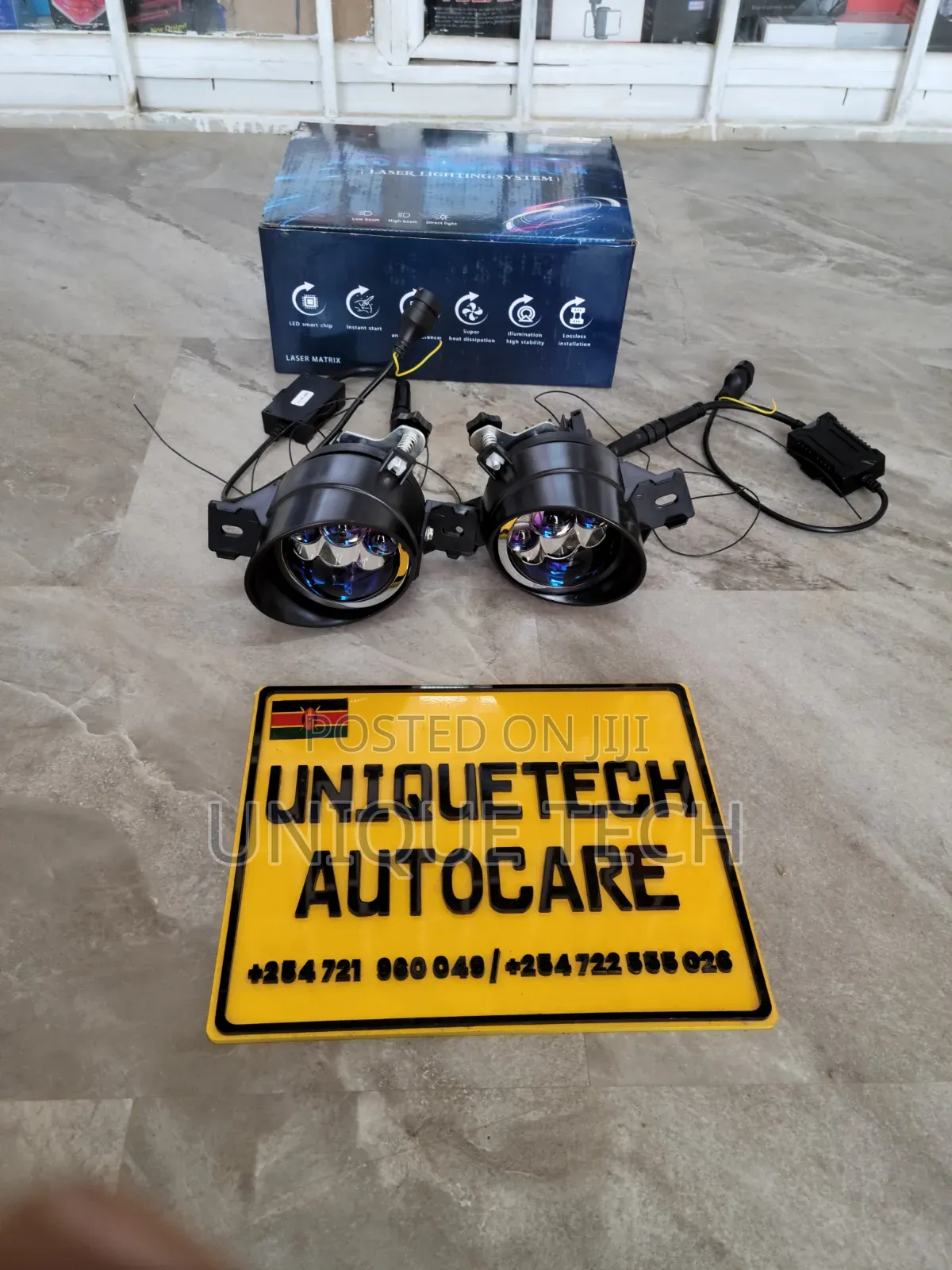 3 Inch Bi LED Fog Projectors 3 Laser 3 Color, Toyota Bracket