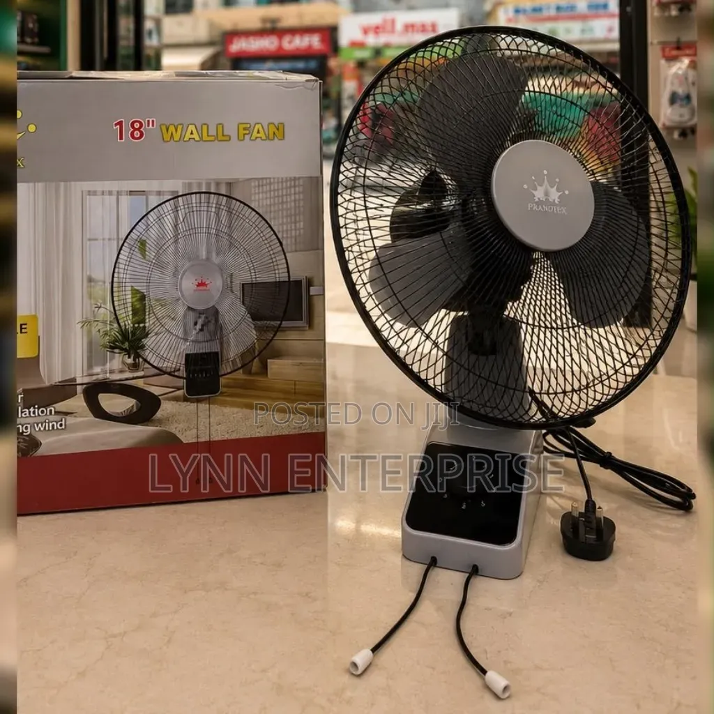 Prandtex 18 Inches Wall Fan  Without Remote..