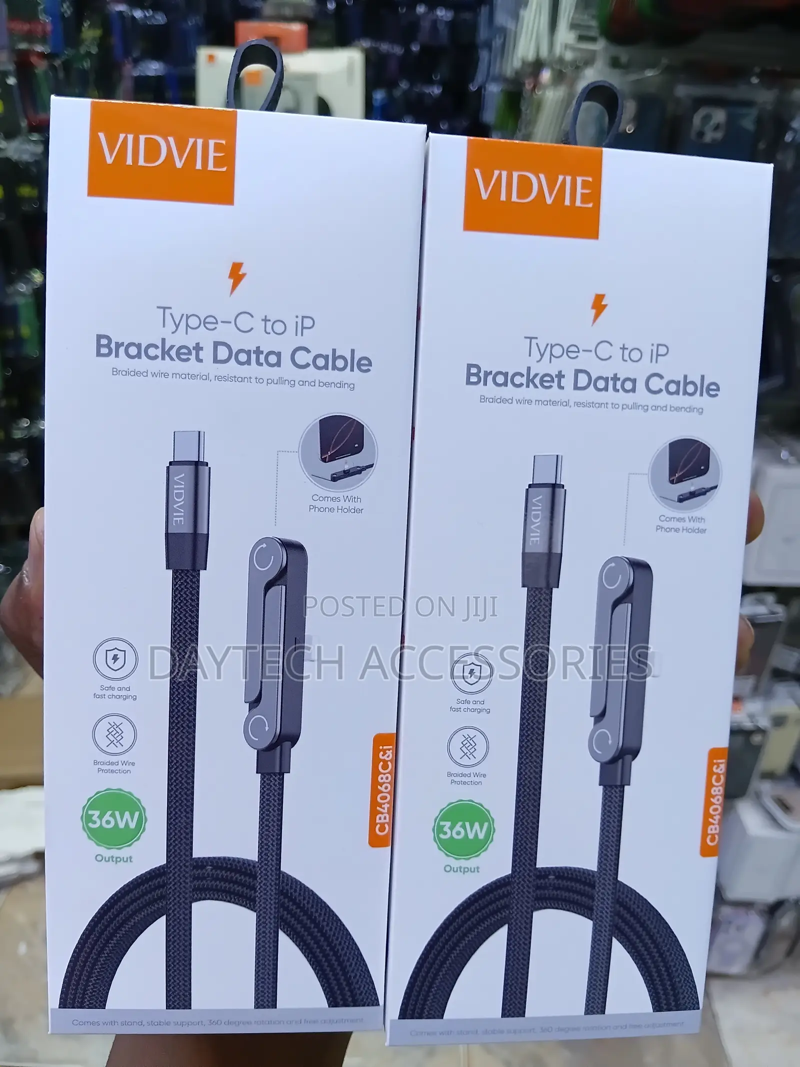 VIDVIE Type-C to iP Bracket Data & Charging Cable.