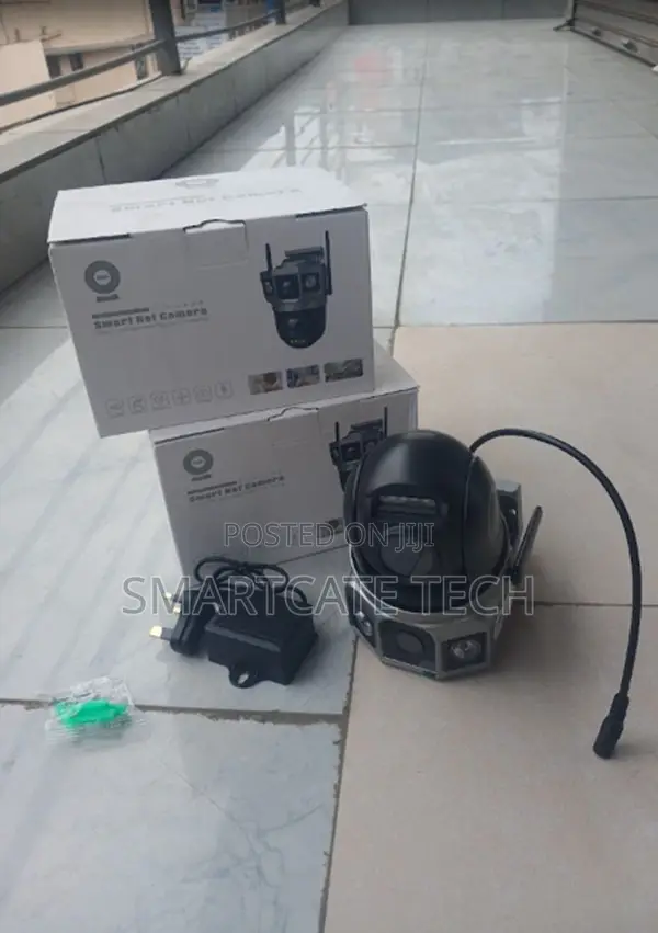 V380 AC Powered 4G Dual Lens Outdoor Security Camera`