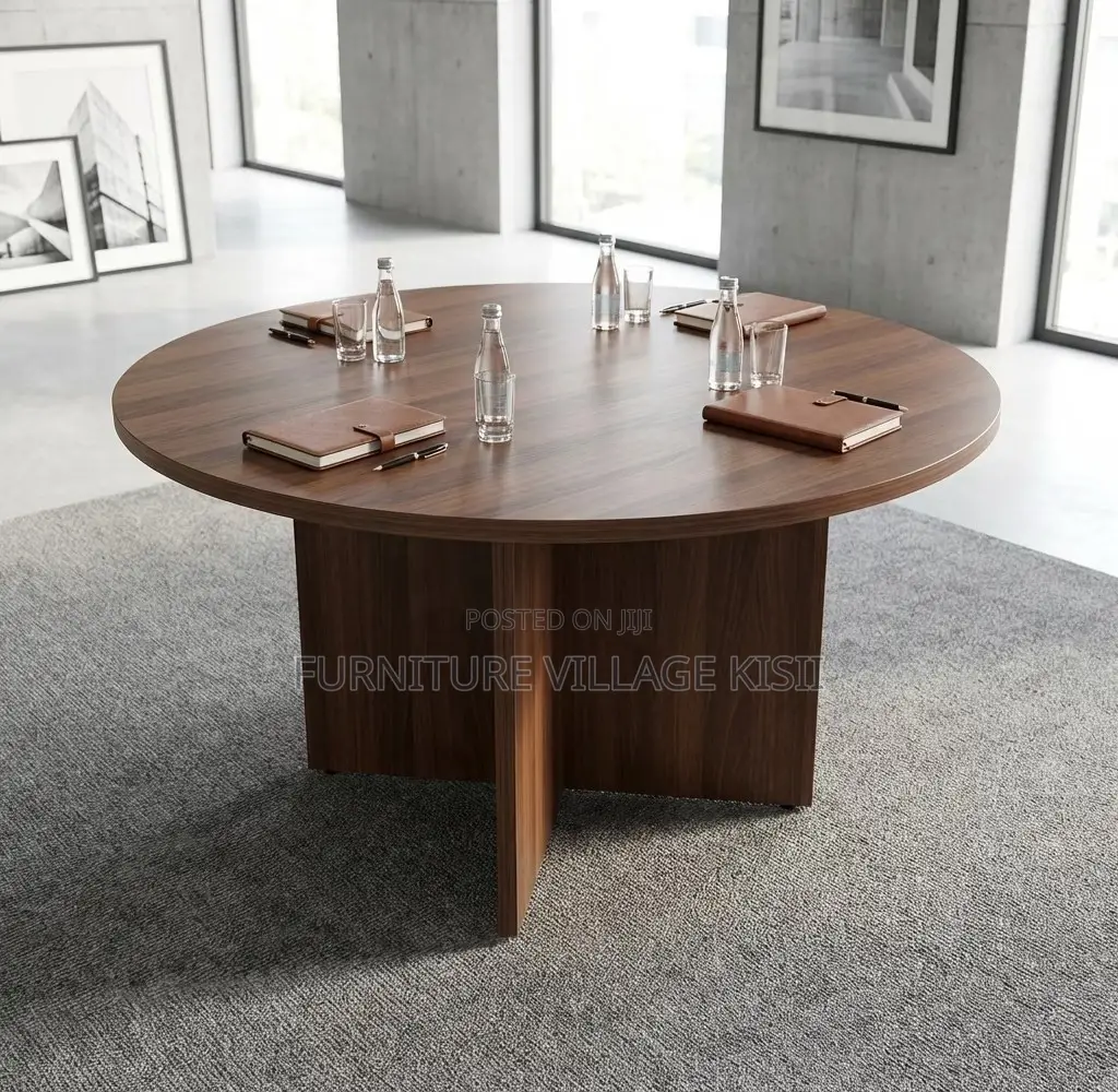 Office Furniture; Round Wooden Conference OfficeTable.