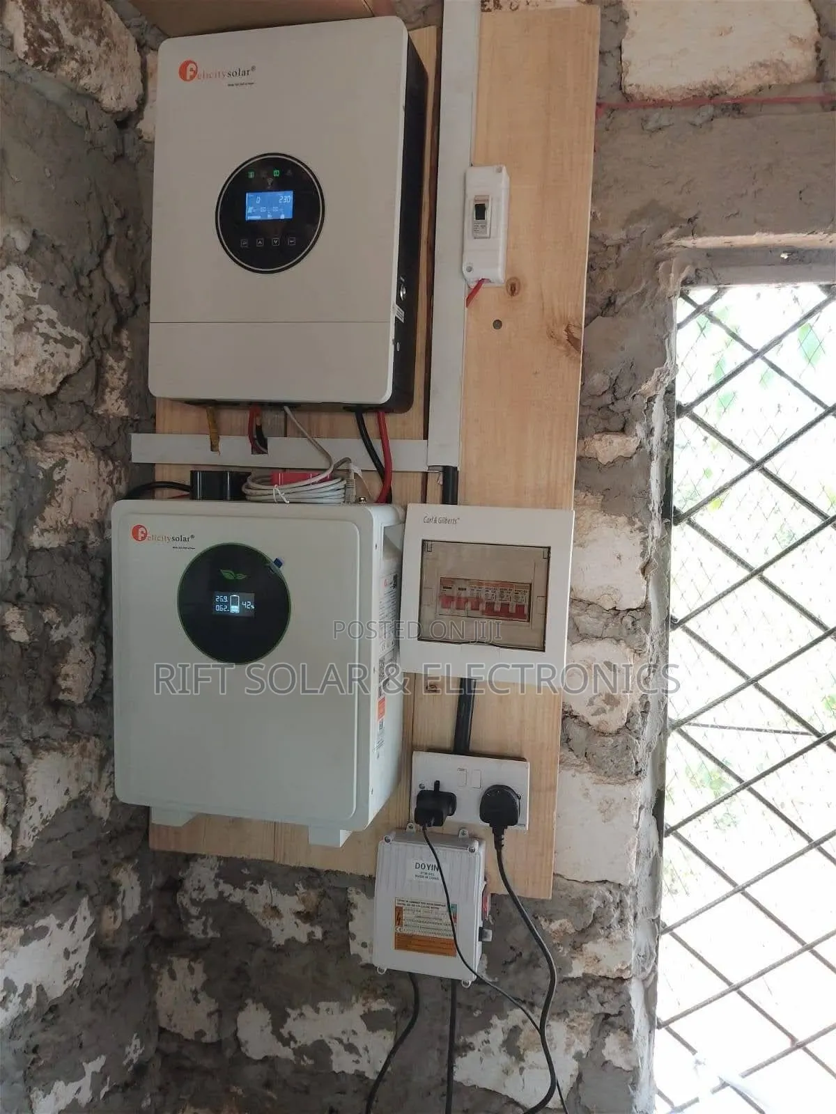 Felicity 3kva Inverter - 5.12kwh Lithium - (4)550w Solar Home Off-Grid
