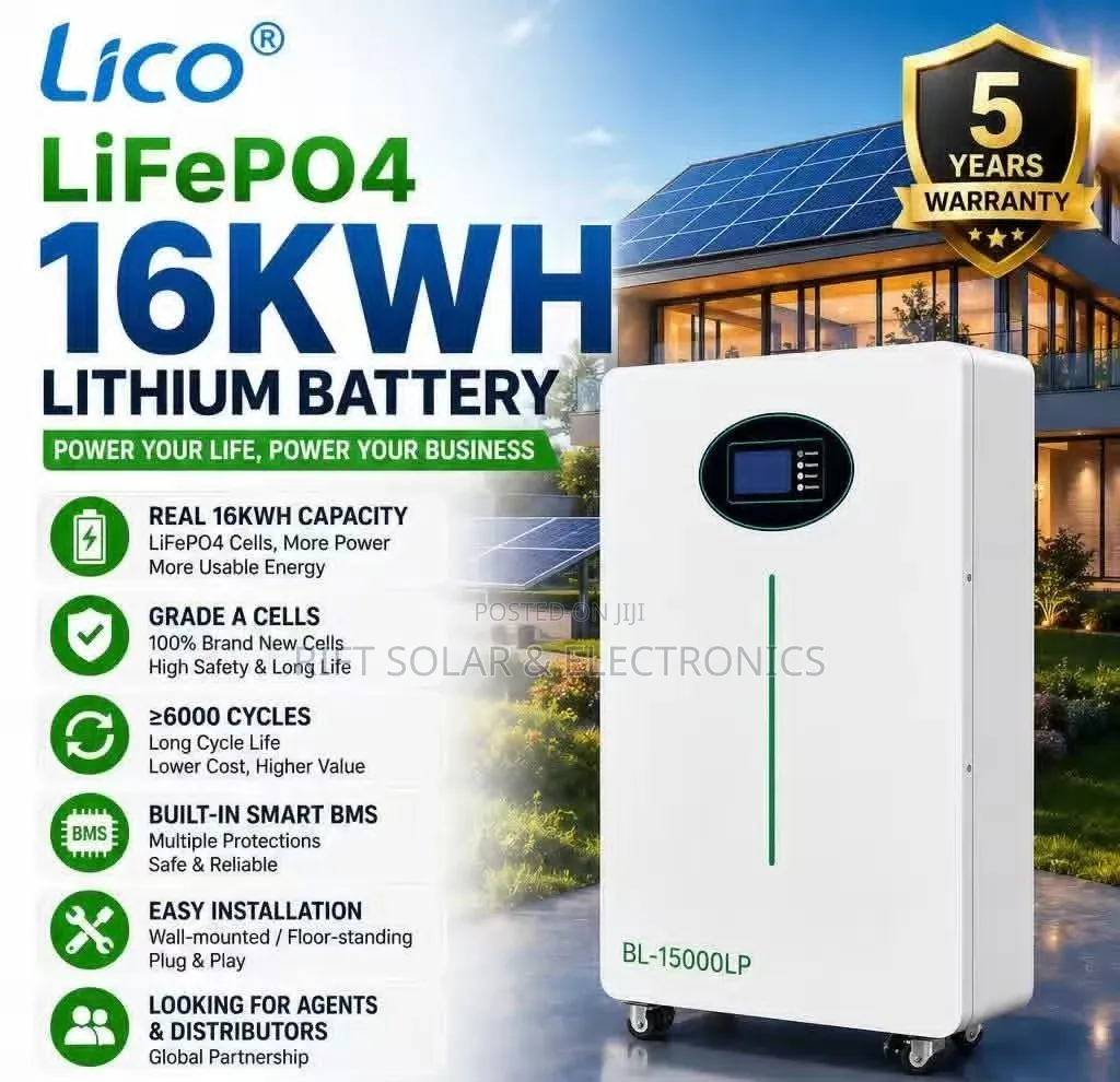 16kwh - 48v Lithium Ion Battery BMS Compatible 6000 Cycle