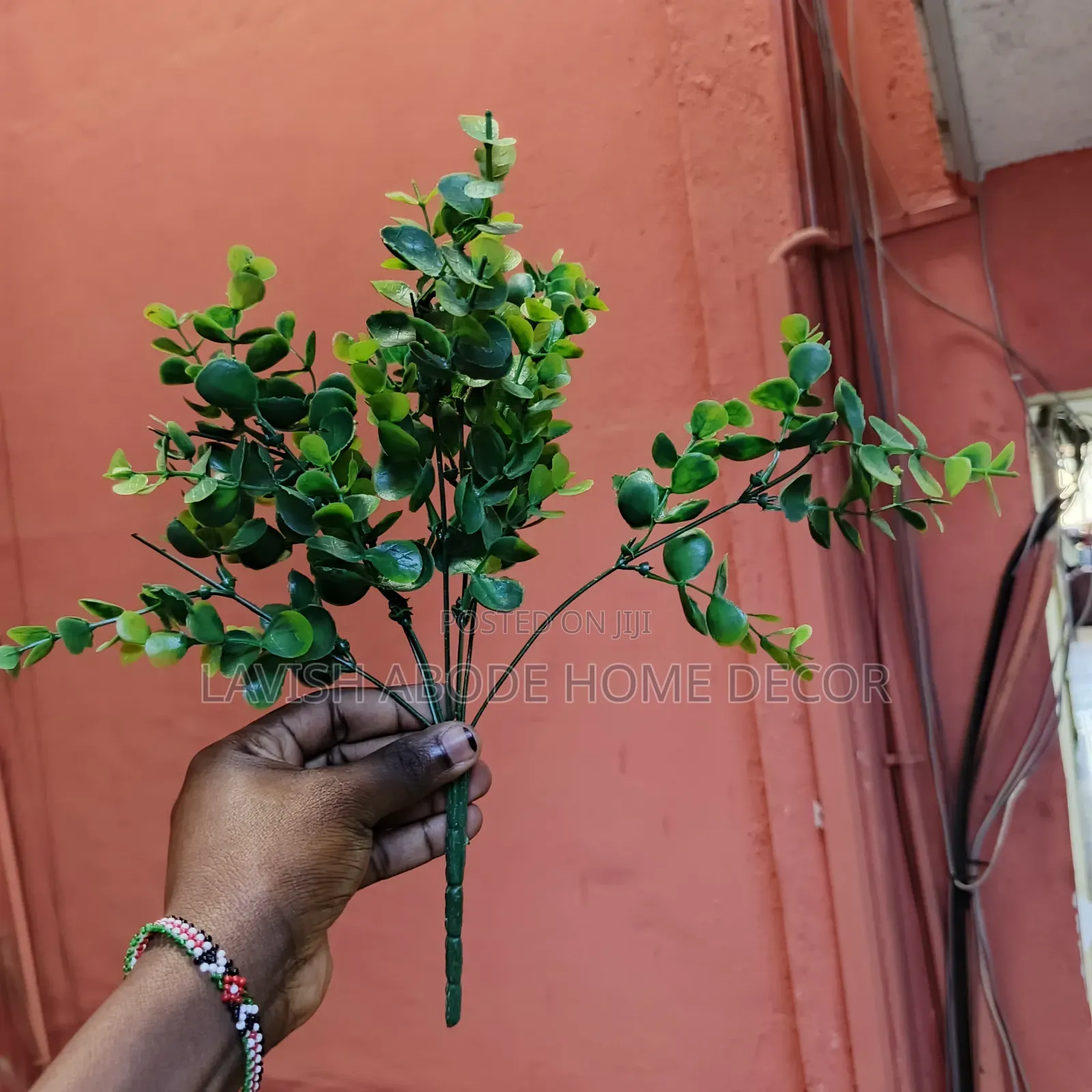 Green Artificial Flower Stem – Decorative Faux Flower