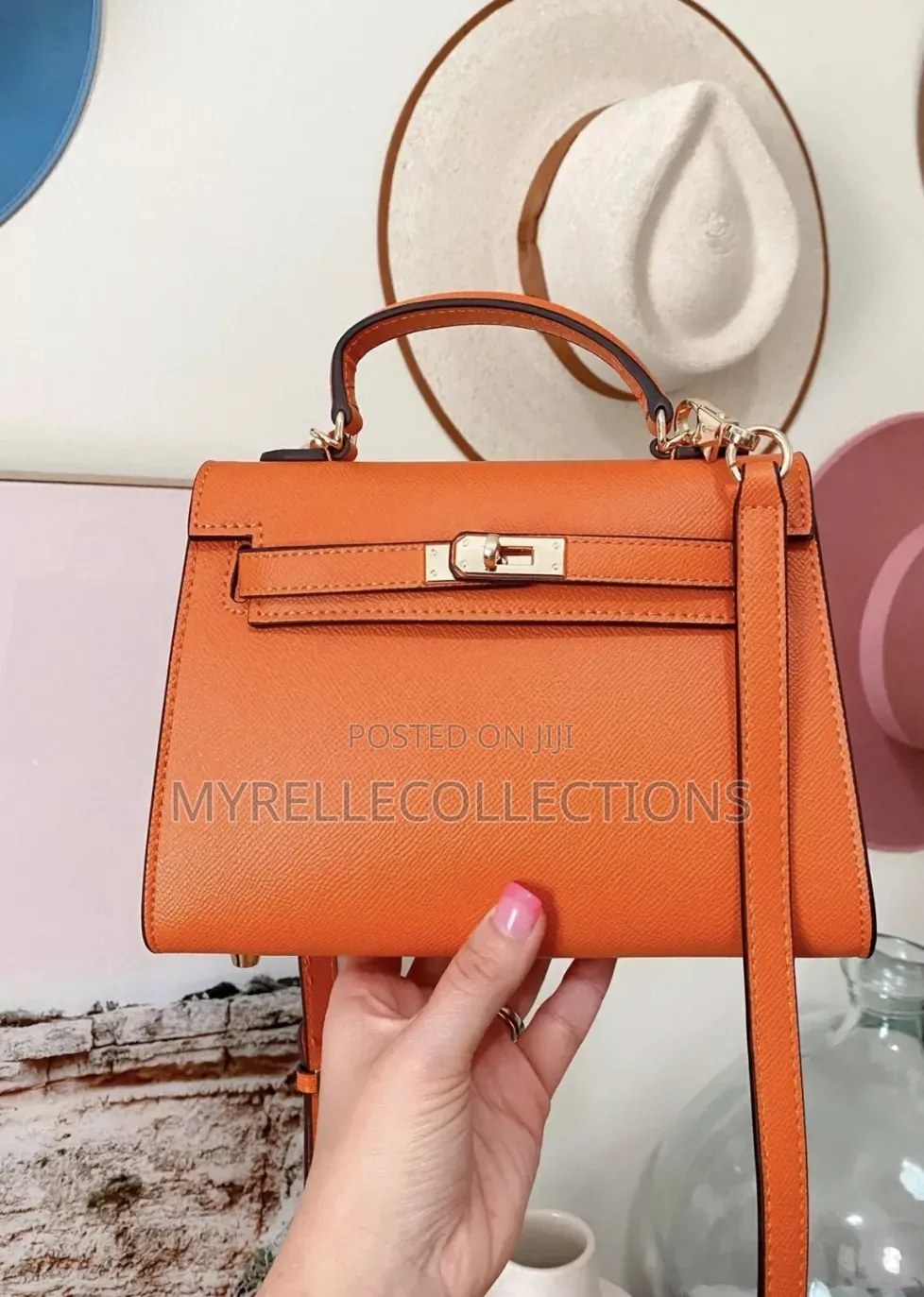 Kelly Ladies Orange Handbags/ Affordable Ladies Handbag