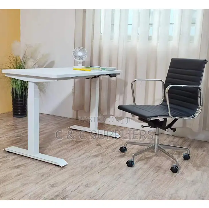 1.2M Electric Smart Work Desk – White