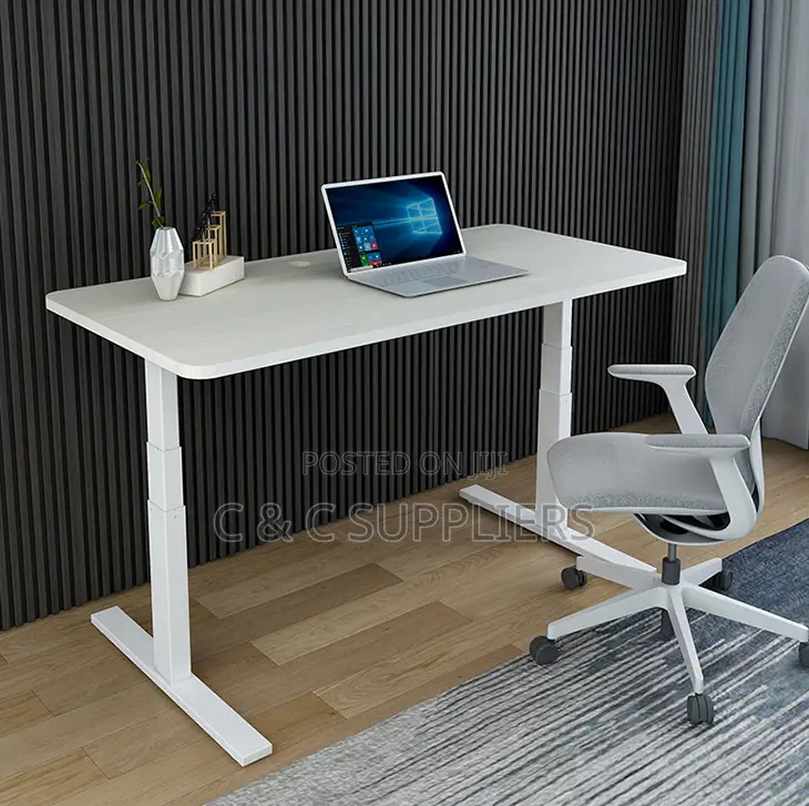 1.2M Electric Smart Work Desk – White