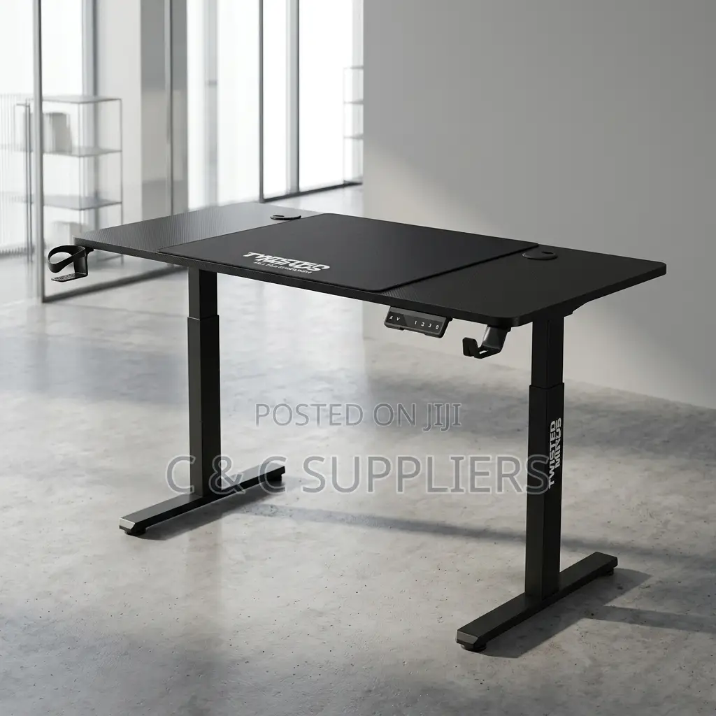 1.2M Electric Smart Work Desk – White