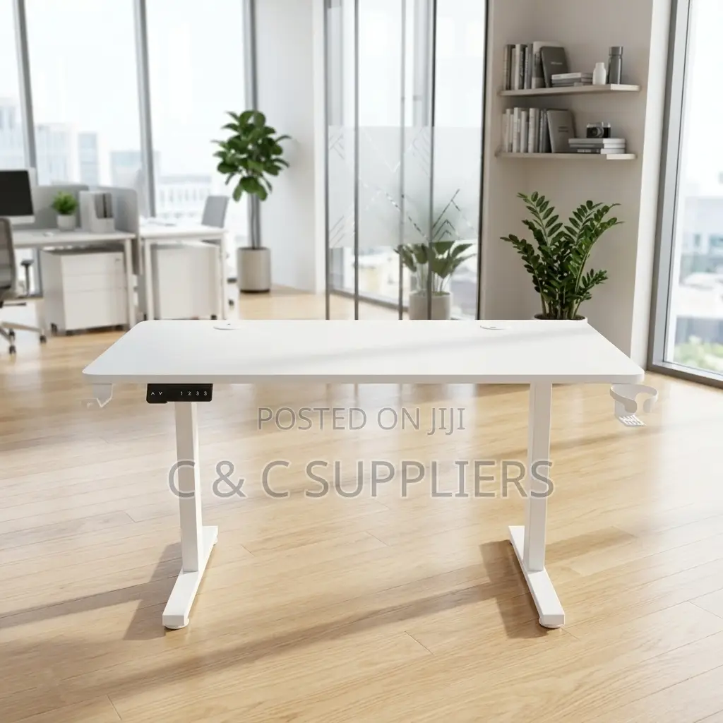 1.2M Electric Smart Work Desk – White