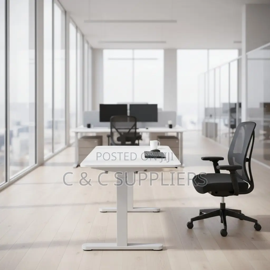 1.2M Electric Smart Work Desk – White