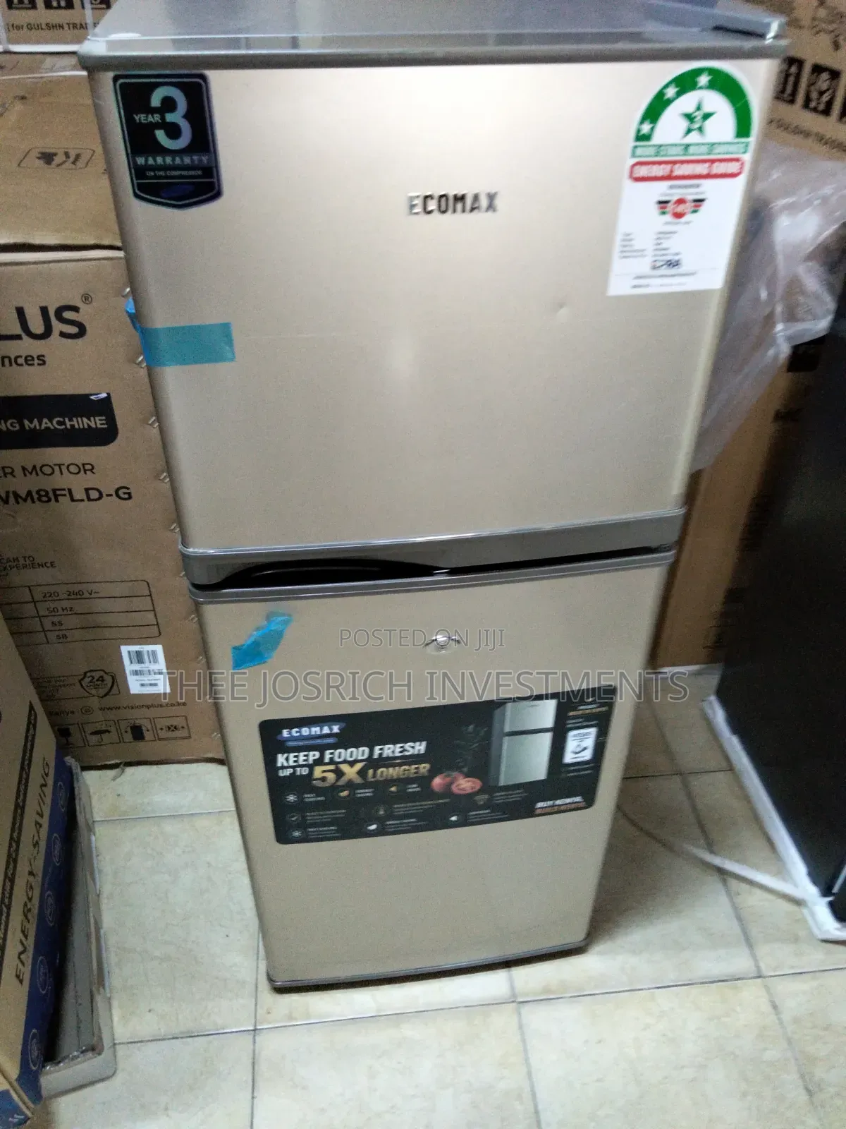 Ecomax 138 Litres Double Door Refrigerator