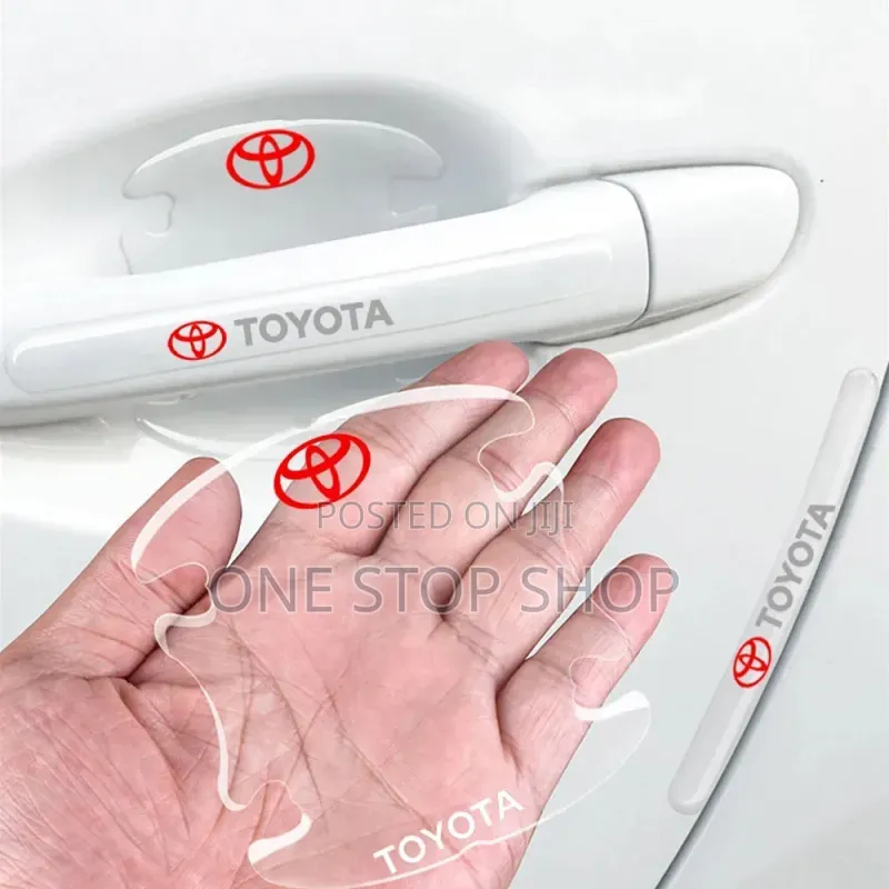 Clear Toyota Antiscratch Protective Door Handle Cup Stickers 8pc