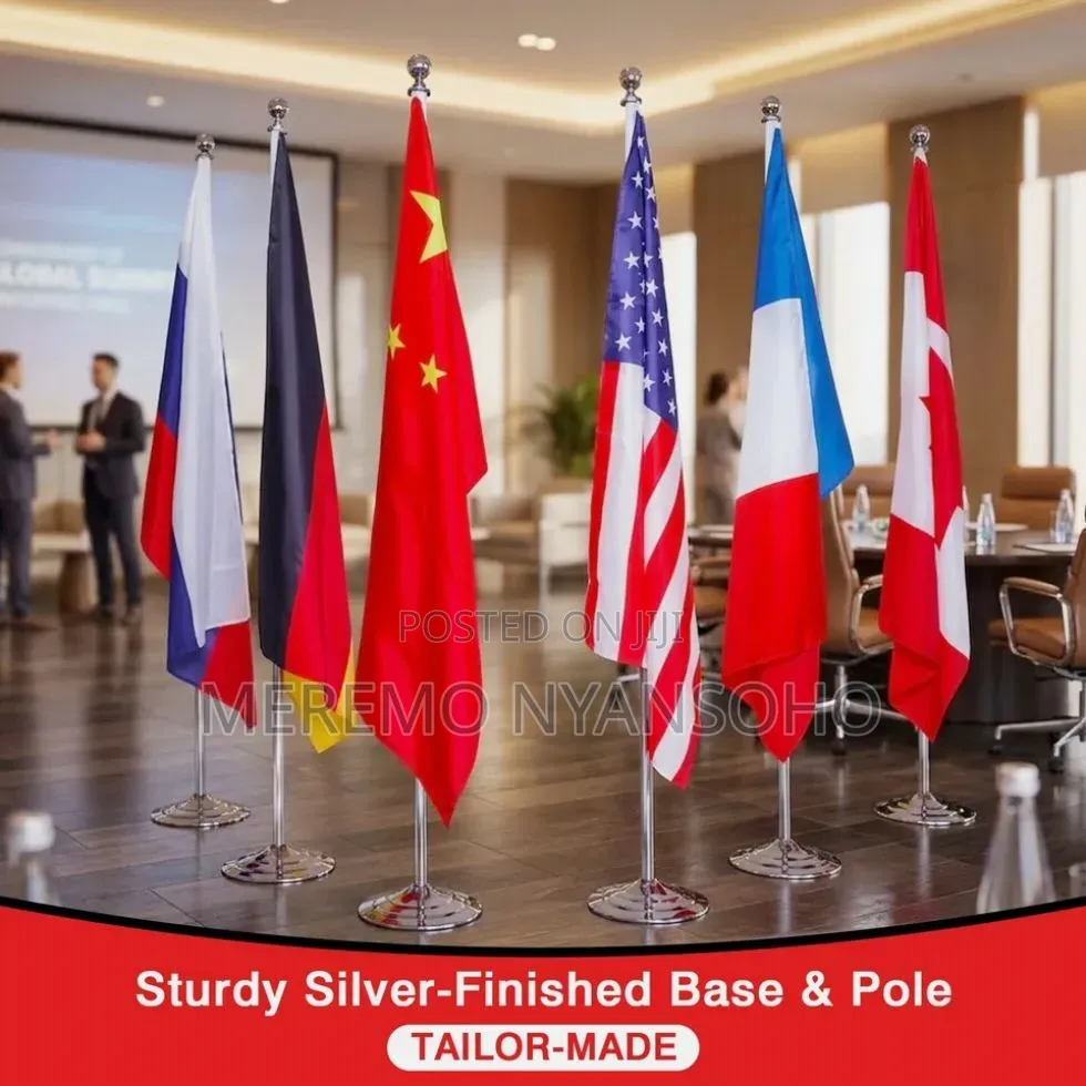 Executive Display Flags With Flag Poles