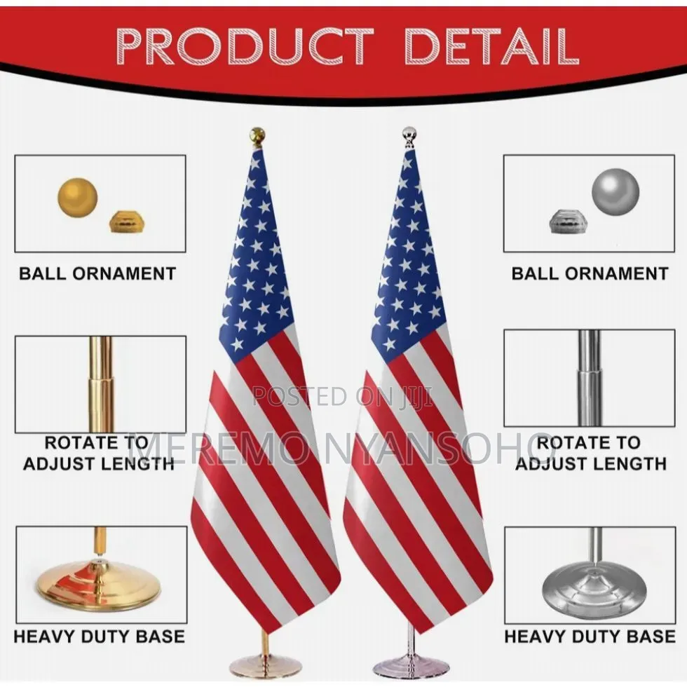 Executive Display Flags With Flag Poles