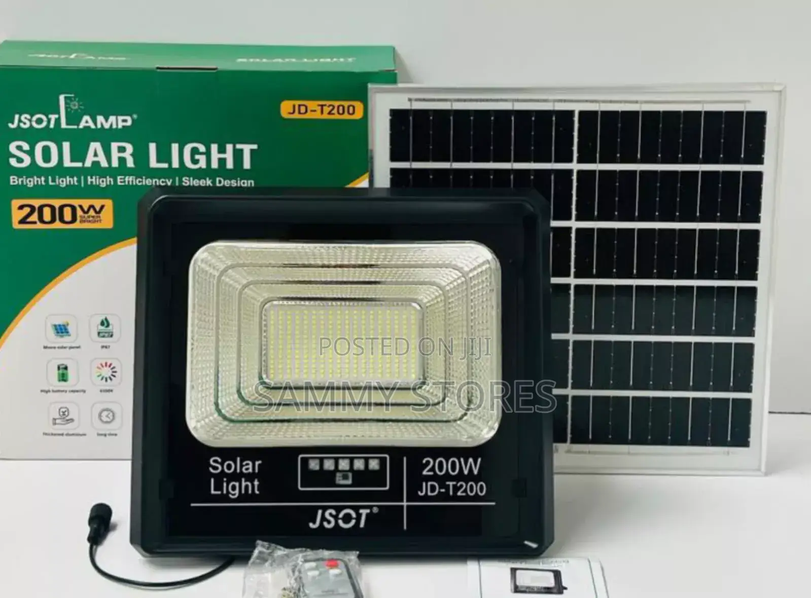 JSOT JD-T200 200W High-Brightness Solar Light