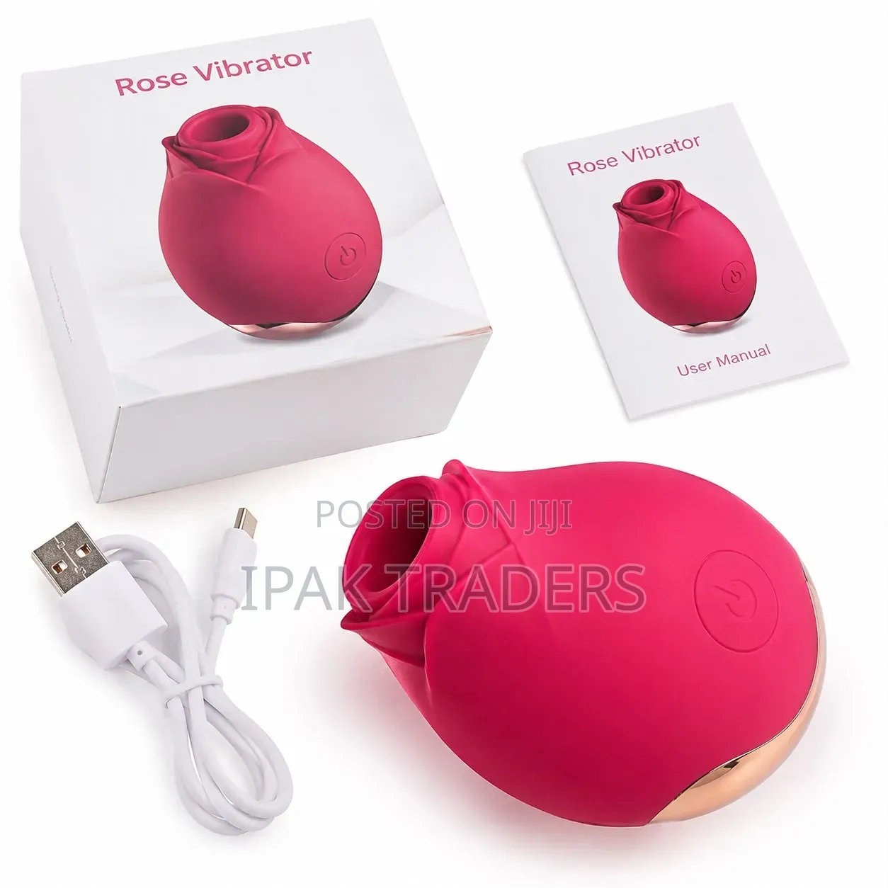 💕Rechargeable Rose Suction Vibrator Ergonomic Rose-Shaped