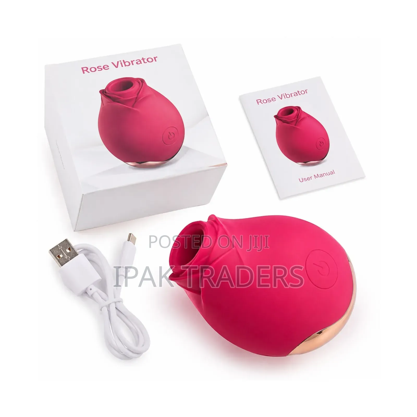 💕Rechargeable Rose Suction Vibrator Ergonomic Rose-Shaped