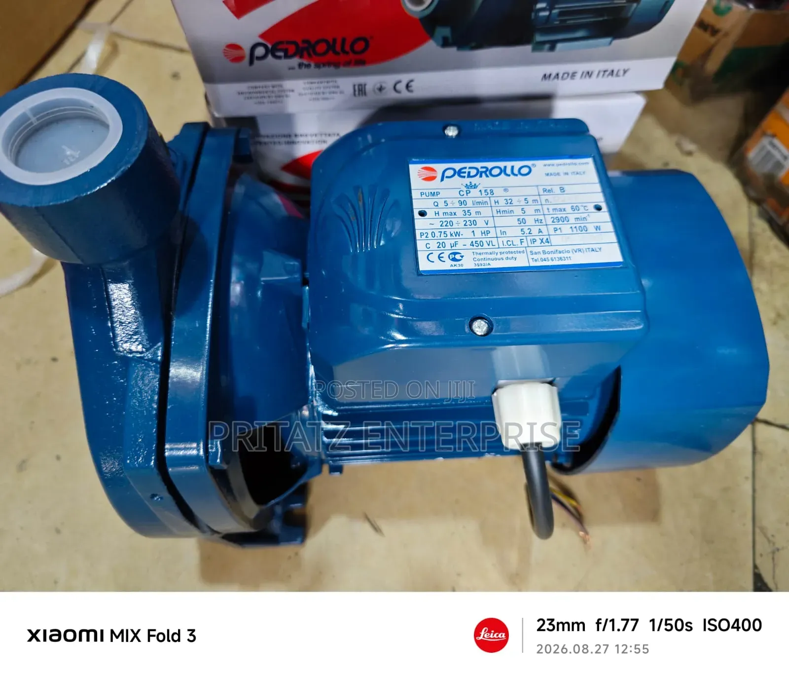 Pedroll Pump 1hp