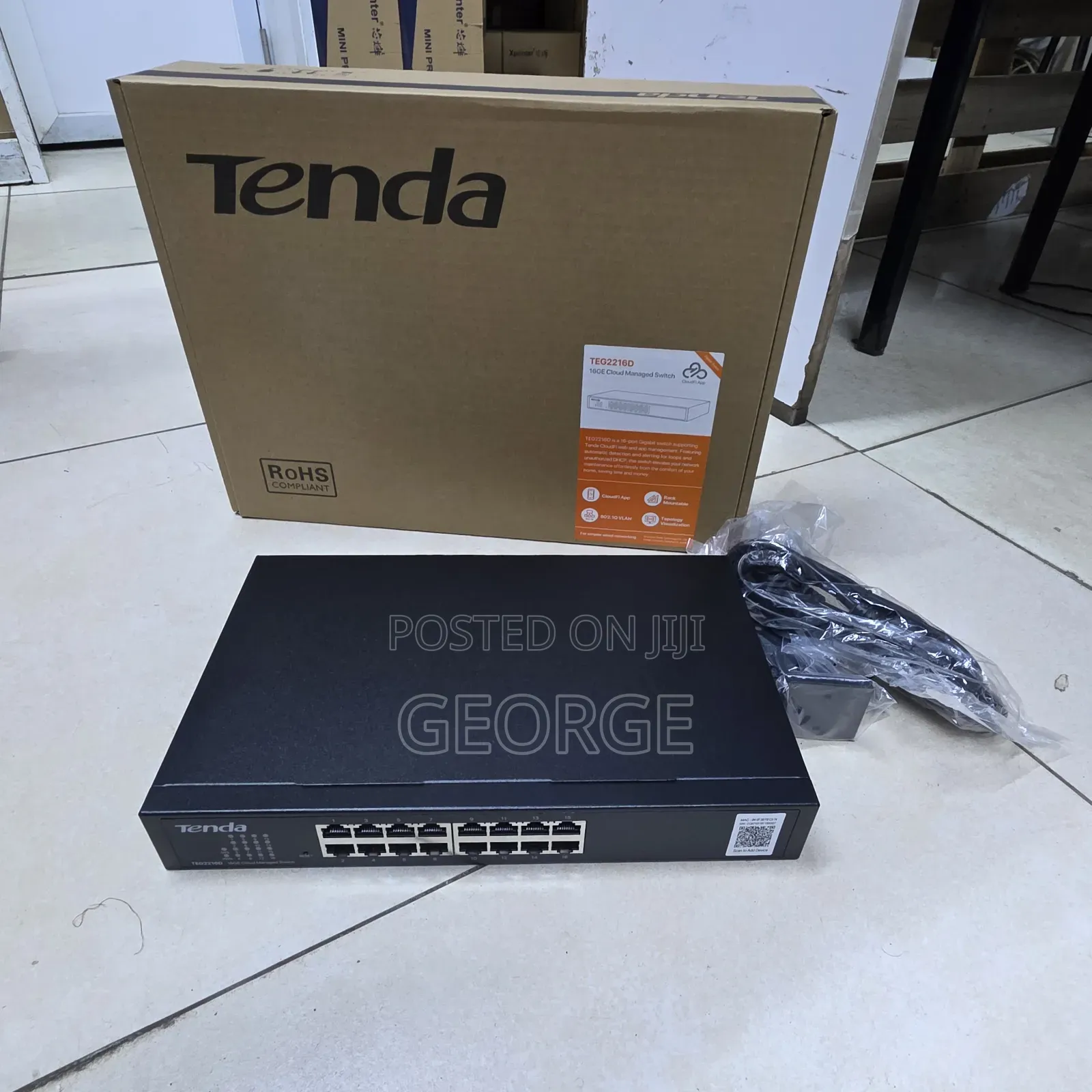 Tenda TEG2216D 16 PortMbps Gigabit Ethernet Switch