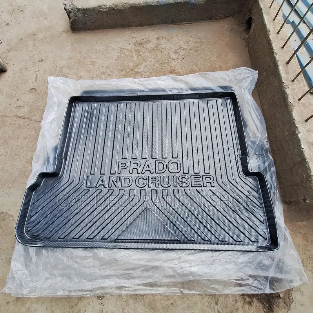 Heavy Duty Black Textured Rubber  Prado Boot Liner Tray Molded Mat