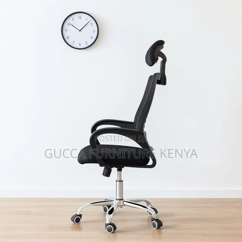 Swivel Study Mesh Chair With Headrest.