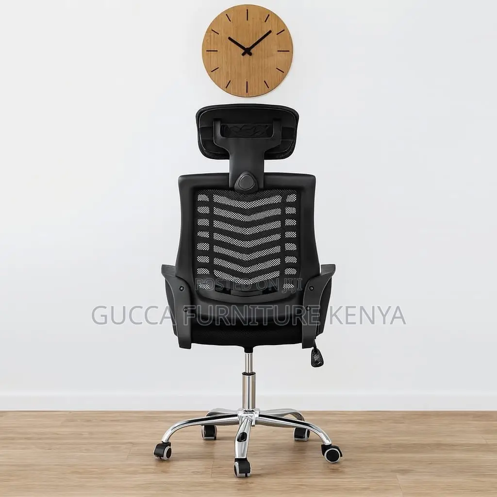 Swivel Study Mesh Chair With Headrest.
