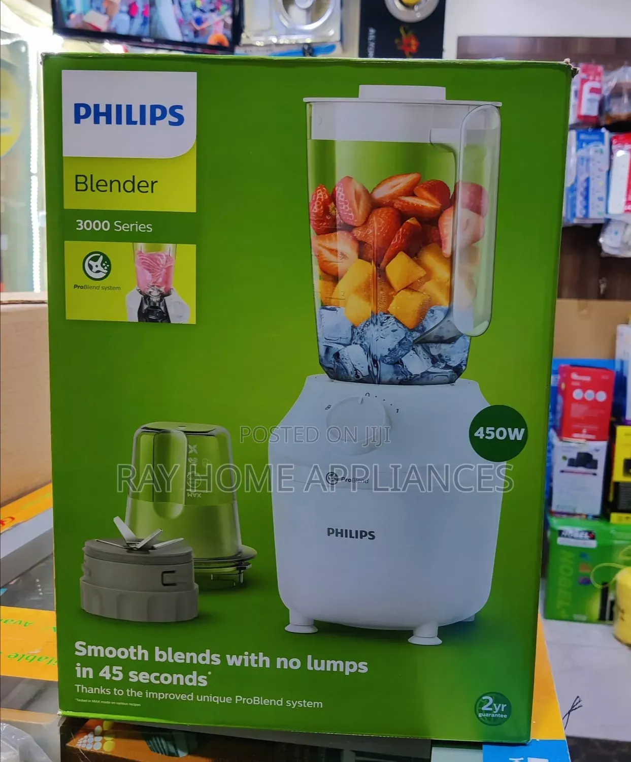 Philips Blender 2in1 450w 1litre Jug