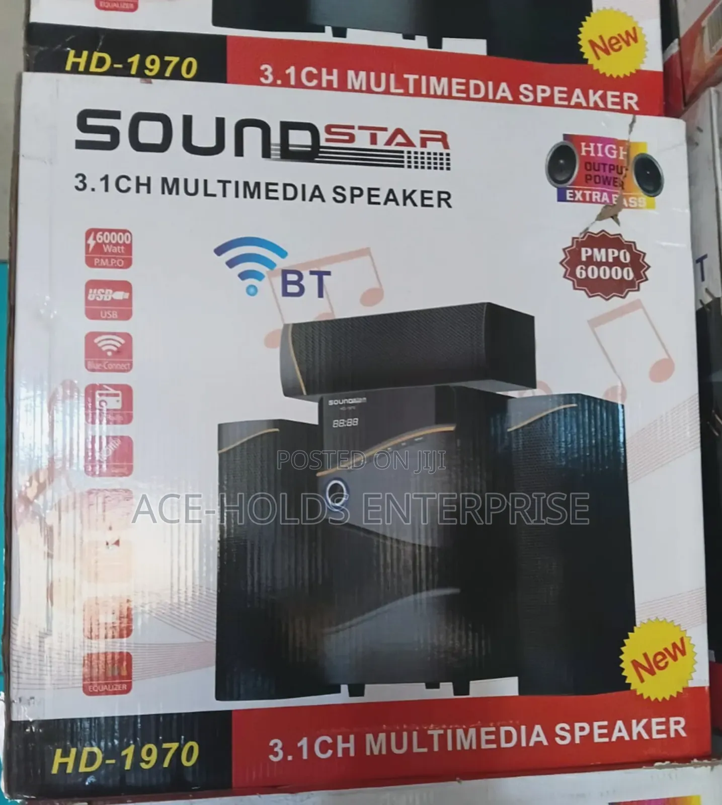 Soundstar 3.1CH Multimedia Speaker System – 60,000W | HD-1970