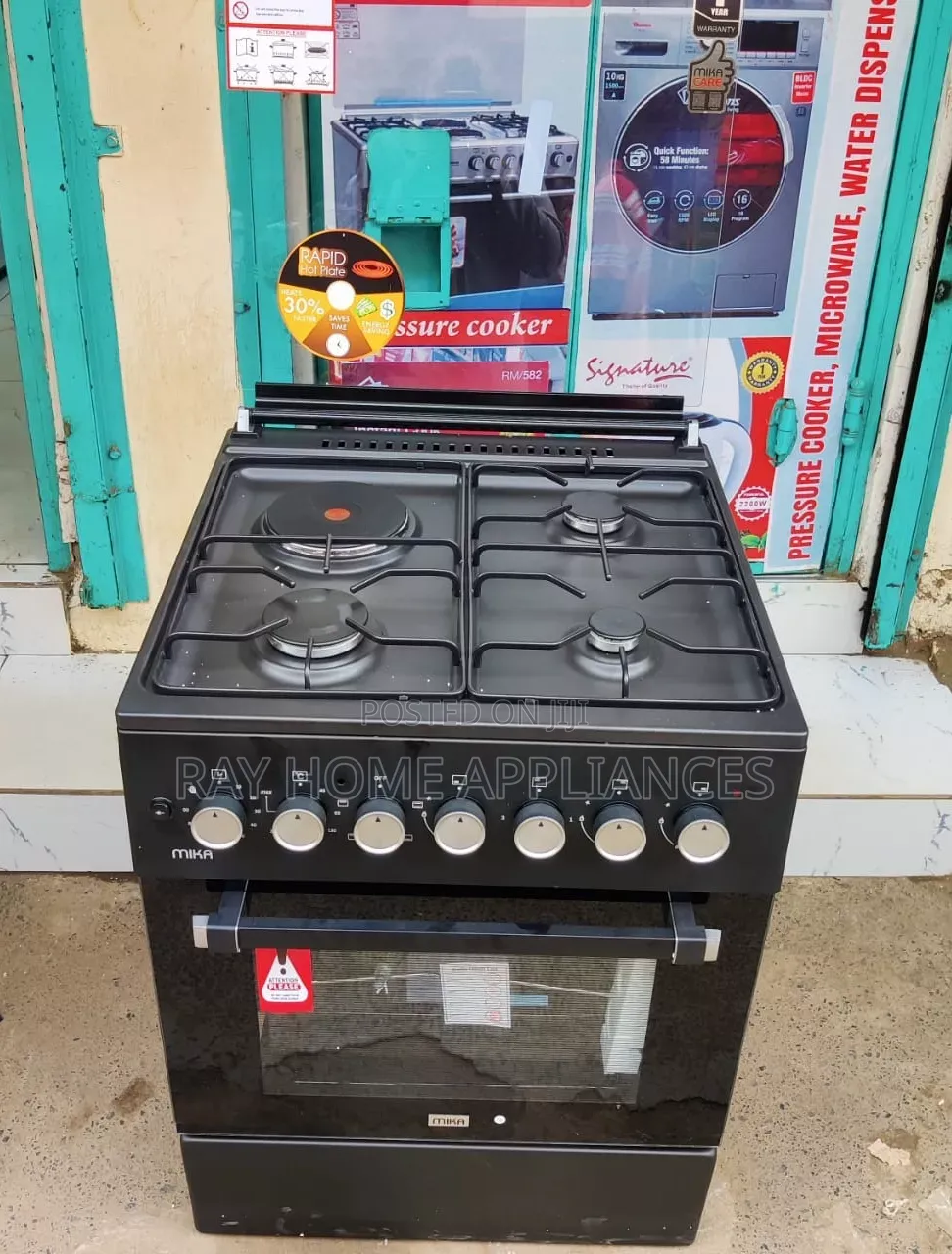 60X60cm
Mst6231e4bl
3Gas + 1Electric Mika Cookers