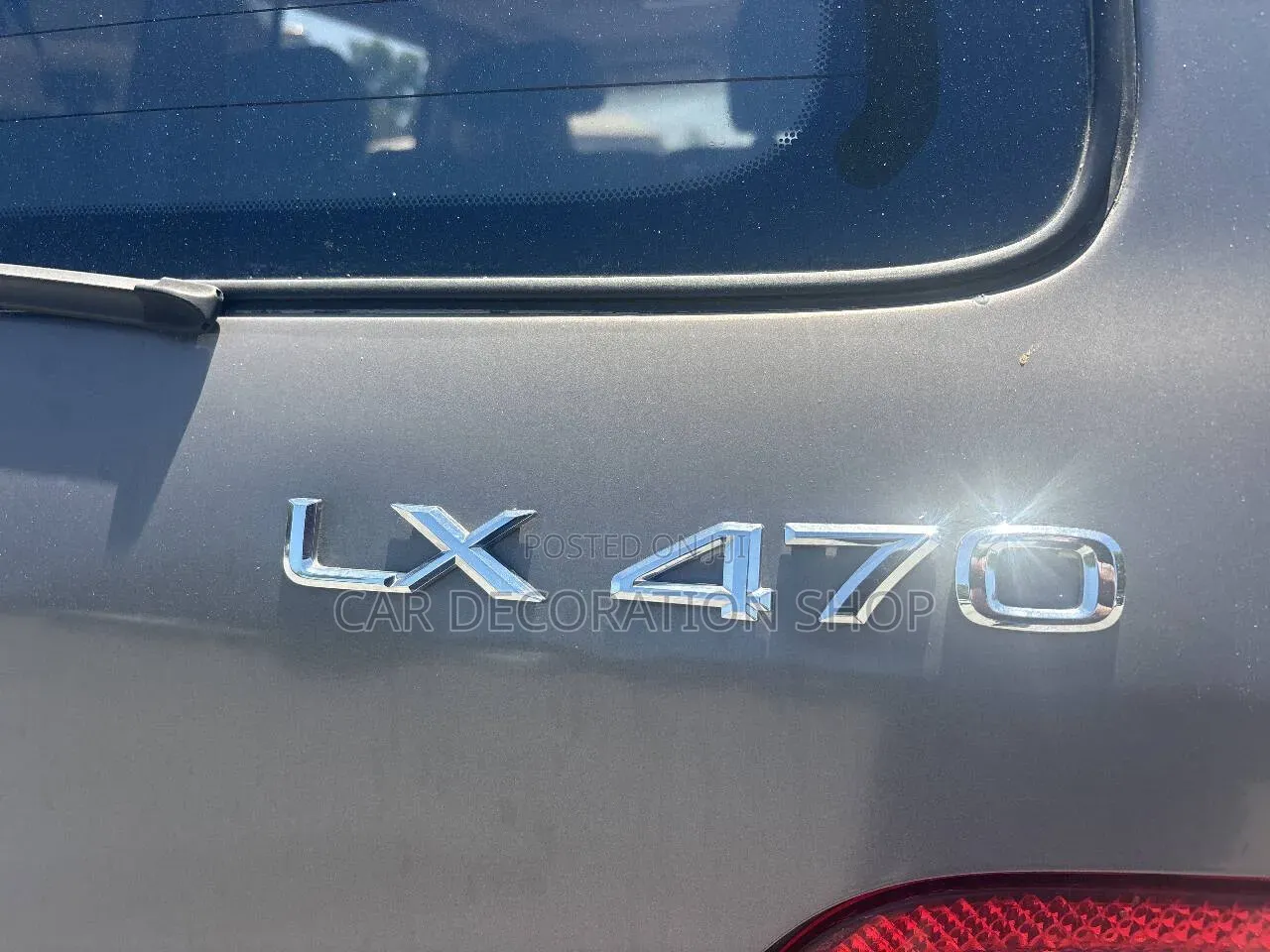 Rear Tailgate Emblem Badge for Lexus LX470 Luxury SUV