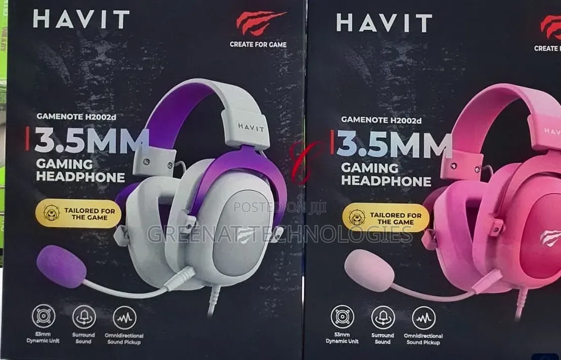 Havit Gamenote H2002D 3.5mm Gaming Headphone Wired Headset With Mic