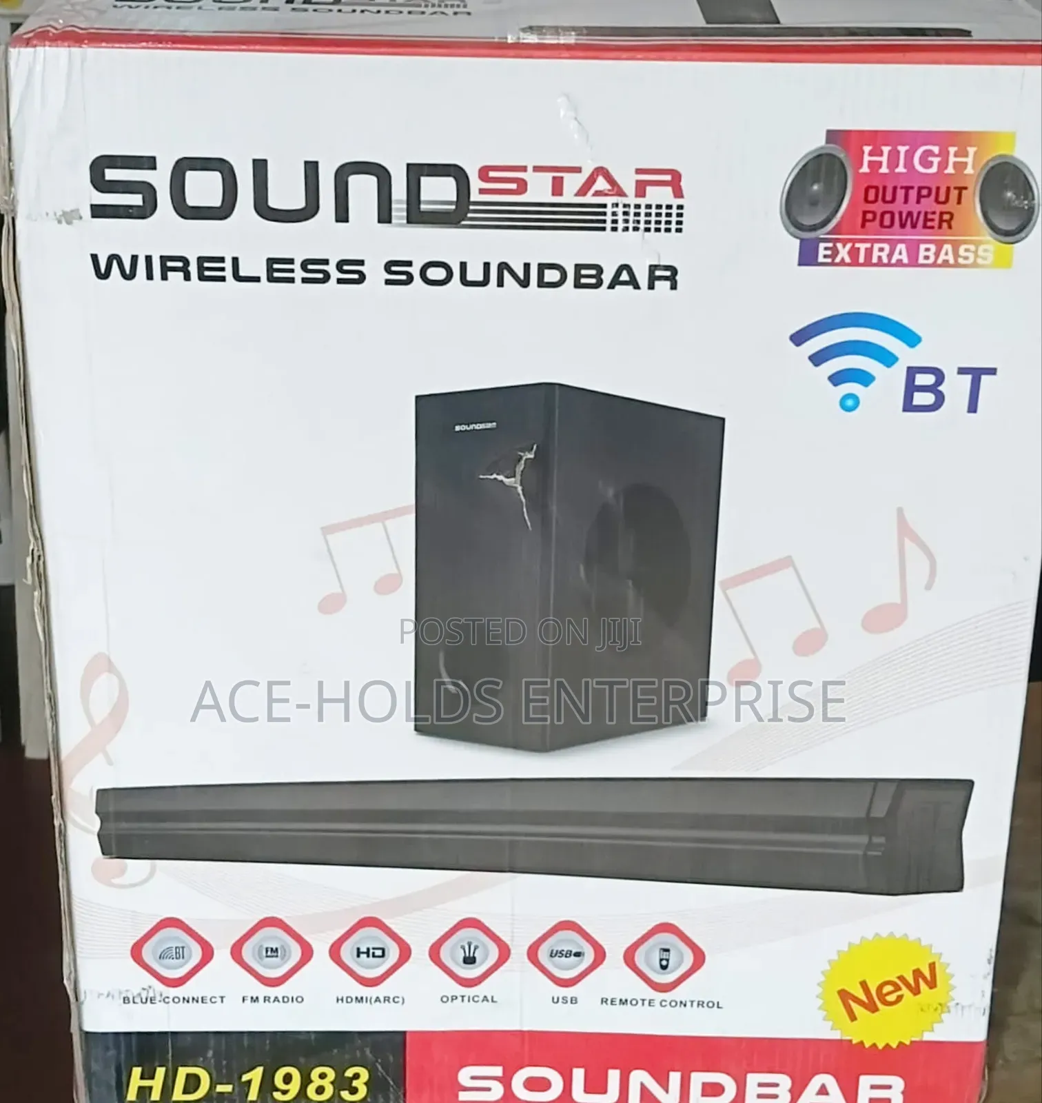 Sound Star DH-1983 Wireless Soundbar – Powerful & Immersive Sound