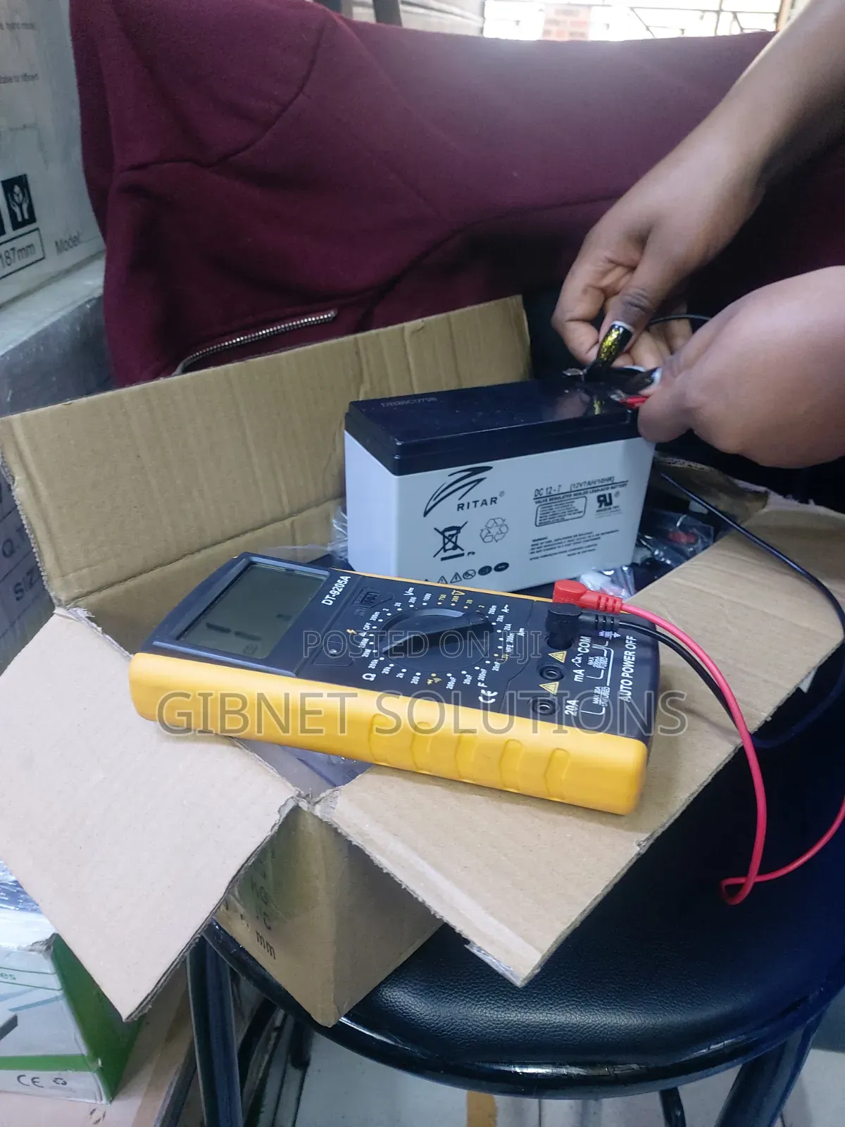 Ritar 12v by 7ah Ups Battery