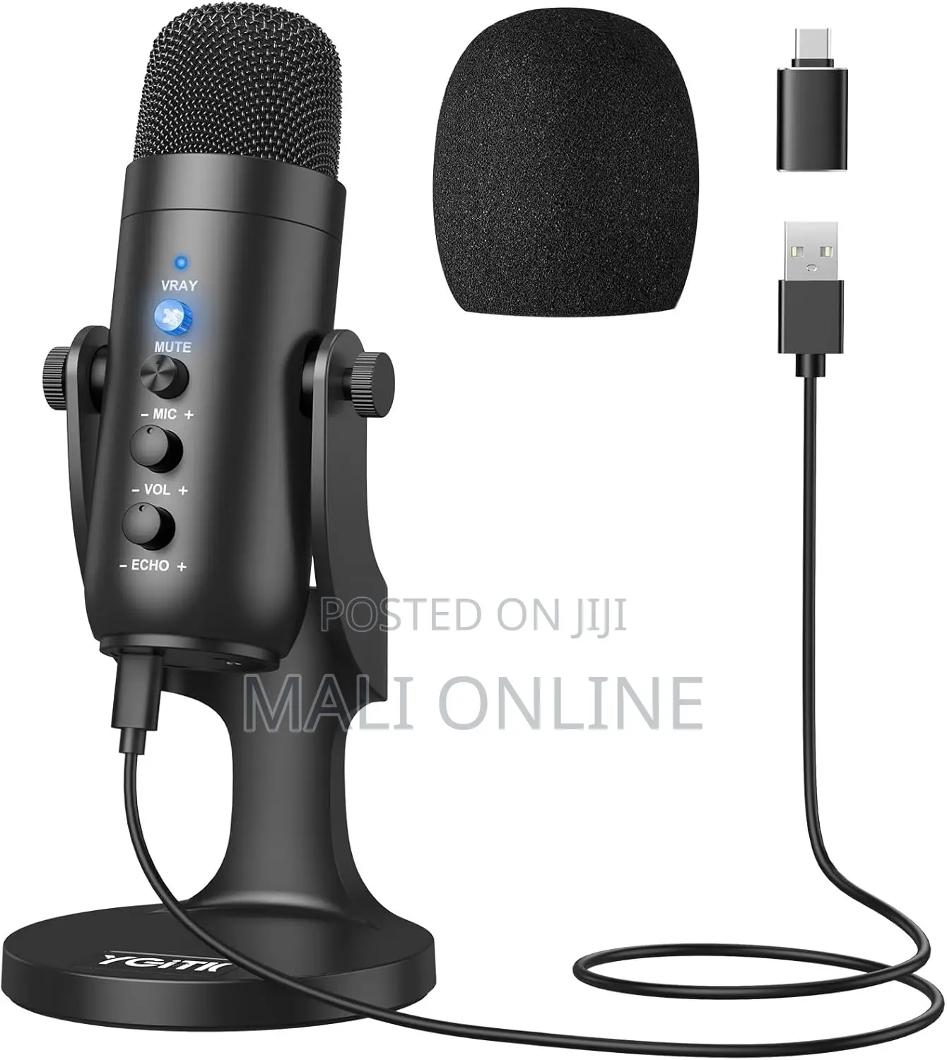 Cardioid USB Condenser Microphone Gaming Stream Podcast Live Recording