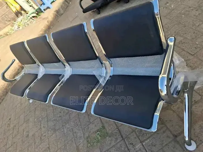 4-Way Link Chair Padded Waiting Bench – 4 Seater | Office & Reception