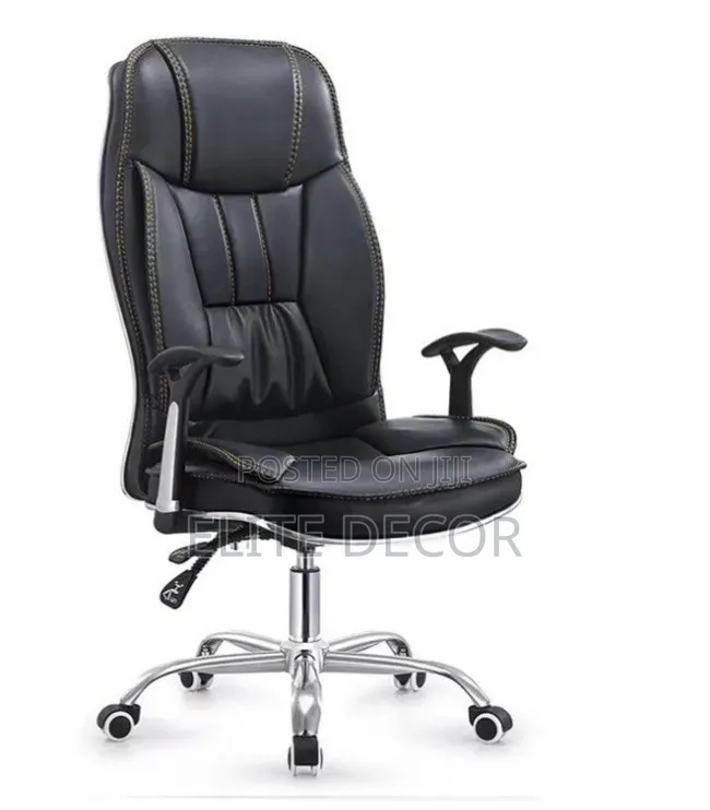 High Back Executive Office Chair – Ergonomic Leather Swivel Chair